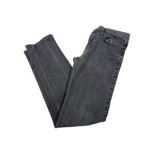 American Eagle Jeans Men 29x32 Black Slim Straight Stretch Dark Denim Pants